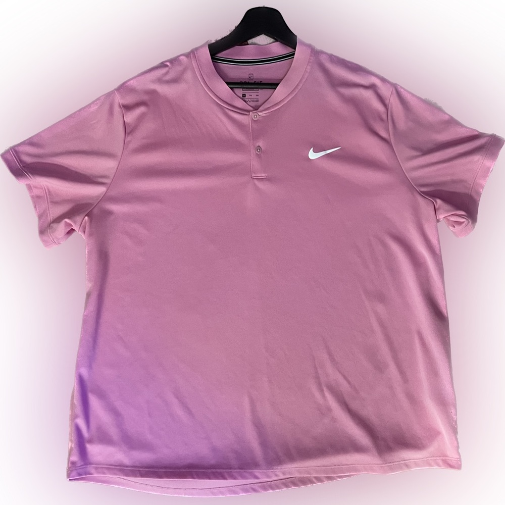 Nik Men's Pink XXL NikeCourt Dri-FIT Tennis Blade Polo